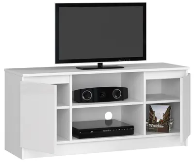 Produktbild von AKORD Furniture Factory OP0LRTVBIA002, Weiß, 2 Regale, Glänzend, 2 Tür(en), 400 mm, 1200 mm