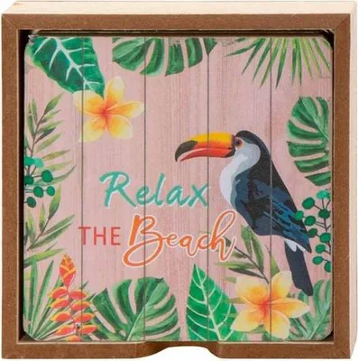 Obrázok produktu pre 6 podložiek - Tropical - cca 11 x 11 cm - 1 sada