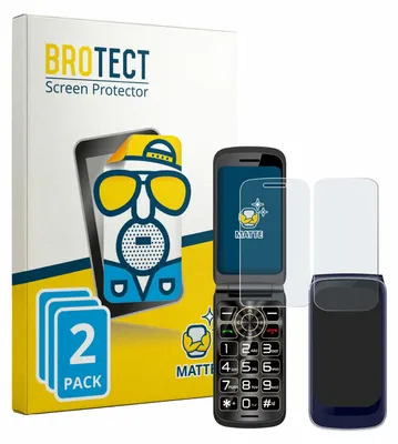 Produktbild von 2x BROTECT Schutzfolie für Guwet G739 (Display+Rückseite) Displayschutz Displayschutzfolie Folie Matt Entspiegelungsfolie
