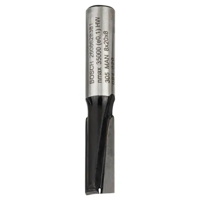Produktbild von PRO Nutfräser, zweischneidig, Ø 8 x L 19,6, Schaft 8 mm