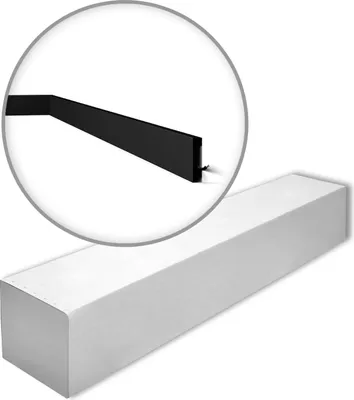 Produktbild von NMC FT2 BLACK-box WALLSTYL Sockelleisten 1 Karton SET mit 17 Wandleisten | 34 m