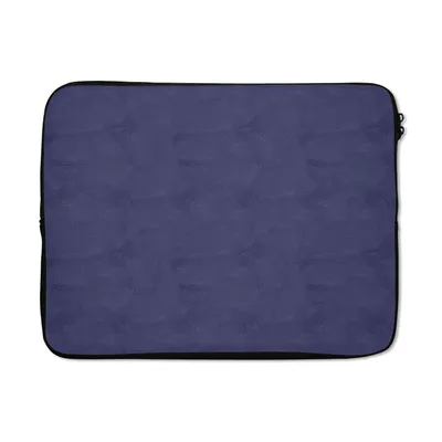Produktbild von MuchoWow® Laptop Hülle 17 Zoll Laptoptasche Leder - Blau - Tiere - Zipper - Schutzabdeckung