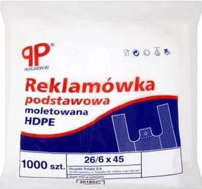 Obrázek produktu pro HDPE Professional igelitové tašky 26x6x45 cm 1000 ks.