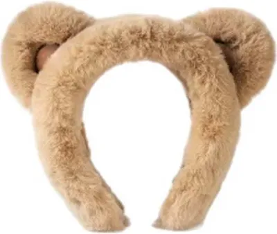 Produktbild von Niedlicher Plüsch Ohrenschützer im Teddy-Look - Modisches & Bequemes Winter Accessoire für Damen, Gemütlich und Weich，Braun