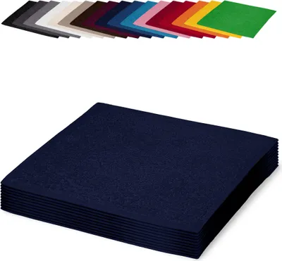 Produktbild von 10er PACK Seiftücher 30x30 cm Waschlappen Seifhandtücher 100% Baumwolle, Farbe: Dunkelblau