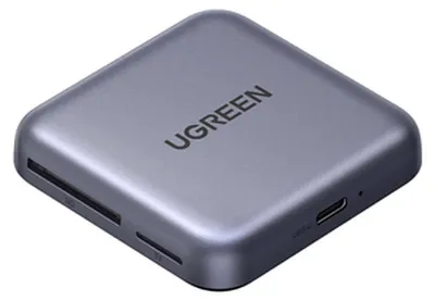 Produktbild von Ugreen 3-i-1 minneskortläsare Cm898 - USB-C / Magsafe / SD & TF - Svart