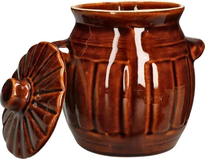 Produktbild von KOTARBAU® Gärtopf Steinguttopf Sauerkrauttopf Gurkentopf mit Deckel 1,2 L