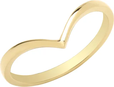 Produktbild von Klassischer 9 Karat (375) Gold Damen - Wünschelrute Ring, 49 (15.6); TRS35198RSJ