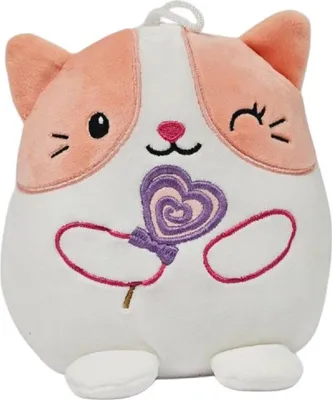 Produktbild von KAWAII Kuties Plüsch Kuscheltier Plüsch Plüschfigur Katze rosa weiß Stofftier für Kinder 20 cm Anime Kawaii Plush Stofftier Cute Plushie Halloween Geschenke
