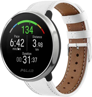 Produktbild von Strap-it Polar Ignite Lederarmband (Weiß)