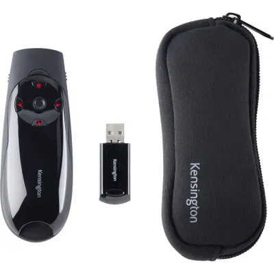 Produktbild von Kensington Presenter Expert Red Laser with Cursor Control - Präsentations-Fernsteuerung - HF - Schwarz