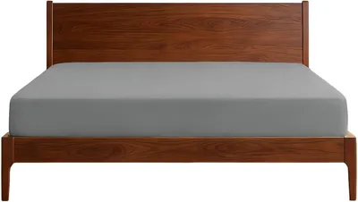 Imagen del producto de Sábana encimera, 120 x 200 cm, 100% algodón, 300 hilos, suave, transpirable, color gris oscuro