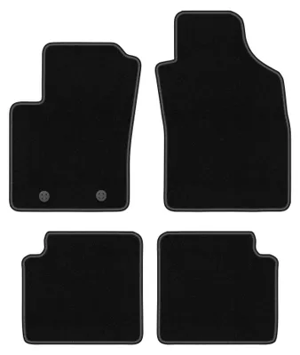 Immagine prodotto di Tappetini in moquette per Fiat 500 2007-2013 (cabrio/hatchback) – set 4 pezzi, neri, su misura – Wielganizator BASIC