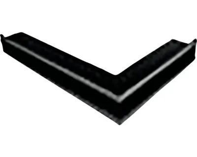Produktbild von Kaminrost Offene Ecke rechts 80x40x6cm - schwarz matt