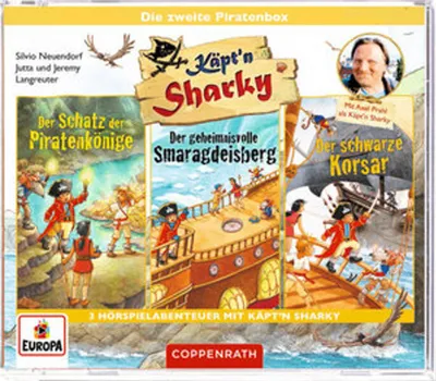 Image de Jeu audio sur CD : Käpt'n Sharky - Die zweite Piratenbox (3 CDs)