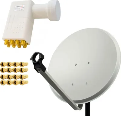 Produktbild von PremiumX SAT Anlage 80cm Antenne Aluminium Octo LNB 16x F-Stecker
