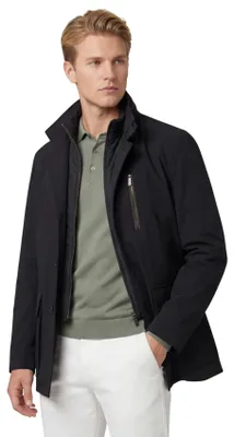 Produktbild von Bugatti Sommerjacke schwarz weite Passform Brusttasche