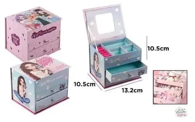Obrázok produktu pre Mini kufrík s priehradkami a zrkadielkom BD23035