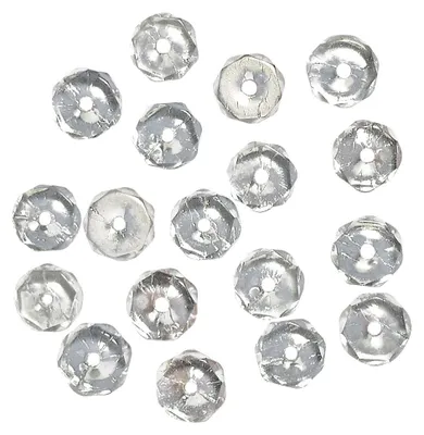 Produktbild von Glasperle, 3 mm ø, Dose mit 100 Stück, irisierender Bergkristall