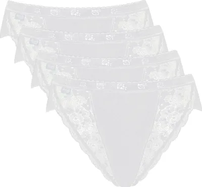 Produktbild von sloggi 4er Pack Chic Tai Slip Femininer Stil mit Spitzenakzenten, Perfekte Passform, Atmungsaktives Material