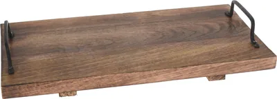 Productafbeelding van Handvat van mango hout, metalen handgreep. Afmetingen: 41 x 22 cm
