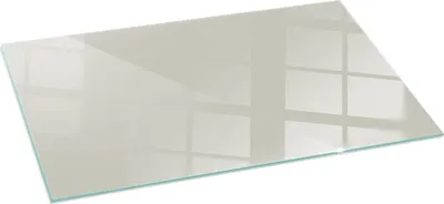 Obrázek produktu pro Skleněná podlahová deska 100x50 cm - Krbová deska skleněná - Krbová deska skleněná - Ochranné sklo - Ochranná deska proti jiskrám - Skleněná podlahová deska nehořlavá - Tepelná ochrana - Ochrana podlahy ze skla - Barva světle krémová