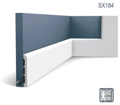 Produktbild von Orac Decor SX184 AXXENT CASCADE Sockelleiste Wandleiste Zierleiste 2 m