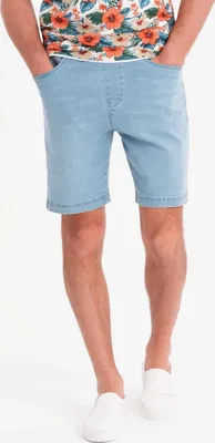 Produktbild von Ombre Clothing Denim-Shorts für Männer Korbin hellblau S