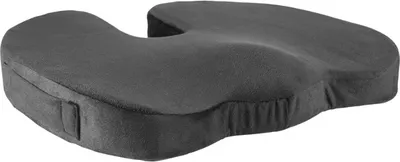 Obrázok produktu pre Podsedák, pod hýždě, ergonomický, černý, paměťová pěna, Powerton