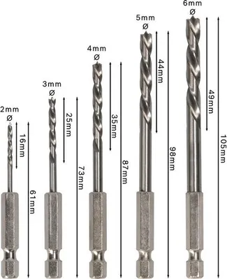 Produktbild von PRO Wood HSS Holzspiralbohrer Set. 5-tlg.