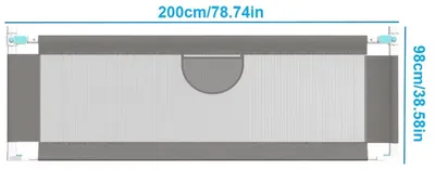 Productafbeelding van Babybedhek - Bedhek - 200 x 100 cm - Stof - Veiligheidsbarrière - Effen kleur