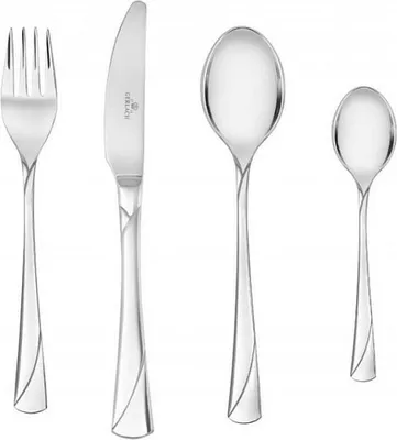 Produktbild von Gerlach Value Set of Besteck für 6 Personen, spülmaschinenfest, Edelstahl, 24 Stück