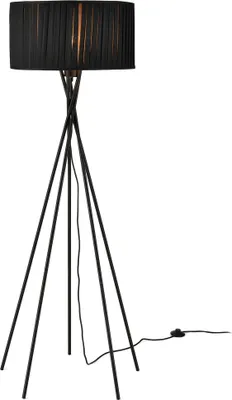 Produktbild von Stehleuchte Schwarz [H:155cm] Stehlampe Standleuchte Bodenlampe Lampe [lux.pro]