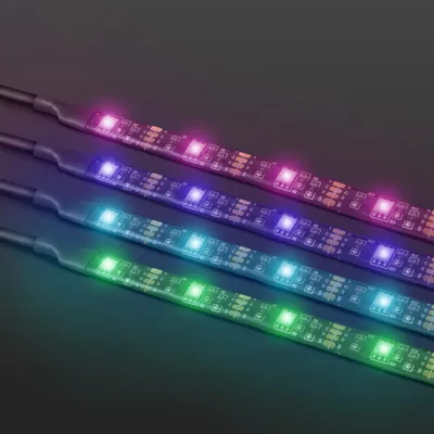 Immagine prodotto di Striscia LED RGB USB con driver 4 pezzi Striscia LED - 2 x 37 cm, 2 x 70 cm