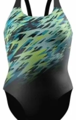 Image de SPEEDO 08-694-4006 Hyperboom Placement Muscleback Maillot de bain femme Noir Turquoise