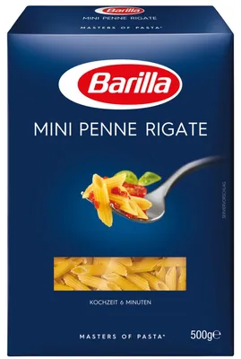 Image de Barilla Piccolini Mini Penne Rigate Pâtes à la semoule de blé dur 500g