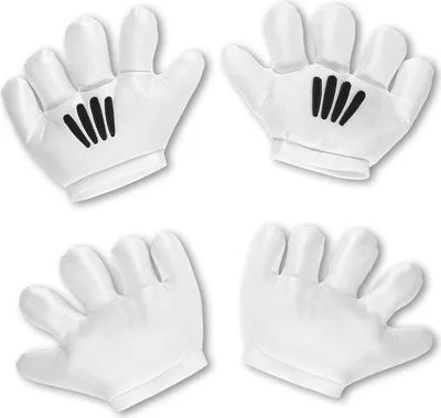 Produktbild von Weiße Cartoon Handschuhe - Gepolsterte Handschuhe