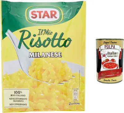 Produktbild von 5x Star Risotto cremoso alla milanese cremiges Reis mit Safran 175g 100% italienisch Fertiggerichte