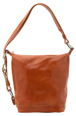 Imagen del producto de Bolso de hombro Emmer, cuero genuino, correa ajustable. Fabricado en Italia