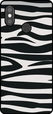 Obrázok produktu pre Smartphonica Puzdro na telefón vhodné pre Xiaomi Mi 8 s potlačou zebry - Zadný kryt z TPU s dizajnom zebry - Black White