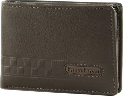 Produktbild von bruno banani Leder Geldbörse Wallet Taupe braun