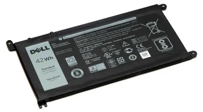 Zdjęcie produktu dla Dell - Bateria do laptopa - Litowo-polimerowa - 3 ogniwa - 3684 mAh - 42 Wh - do Inspiron 13 53XX, 15 55XX, 17 57XX, Latitude 13 3379, 3189, Vostro 14 5468, 15 5568