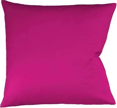 Produktbild von Fleuresse Mako-Satin-Kissenbezug uni colours cassis 4512