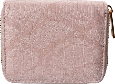 Produktbild von Clayre & Eef Brieftasche 11x9 cm Rosa Kunststoff Schlangenleder