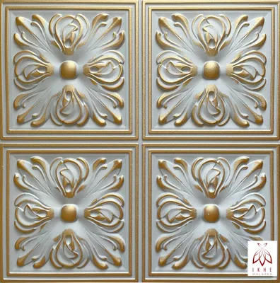 Produktbild von Polystyrol 3D Paneele XPS Styropor Wandpaneele Deckenpaneele Dekoren 50x50cm 0,25m² Retro Vintage