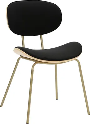 Zdjęcie produktu dla Krzesło materiałowe czarne, wys. 78 cm - OLYMPE