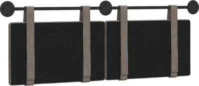 Image de Tête de lit suspendue GrisPolyuréthaneantique