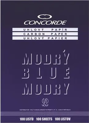 Zdjęcie produktu dla Papier kątowy Concorde, A4, 25 arkuszy, niebieski