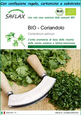 Immagine prodotto di SAFLAX Set regalo -- Coriandolo - 150 semi - Coriandrum