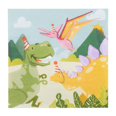 Immagine prodotto di Tovaglioli Dino Party, 33x33cm